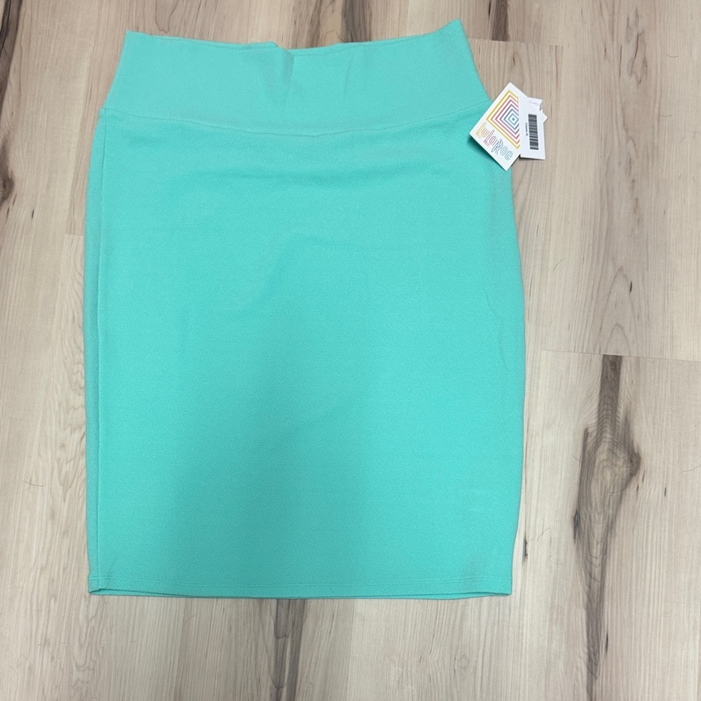 LuLaRoe Seagram Green Pencil Skirt